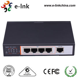 4-port 10 / 100 / 1000M Gigabit PoE 30W 48VDC IEEE802.3at Ethernet PoE Switch