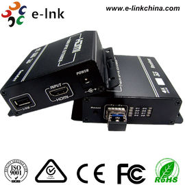 KVM USB Klavye Fare HDMI Fiber Optik Verici Ve Alıcı 1080 P 24 Bit Renk Derinliği