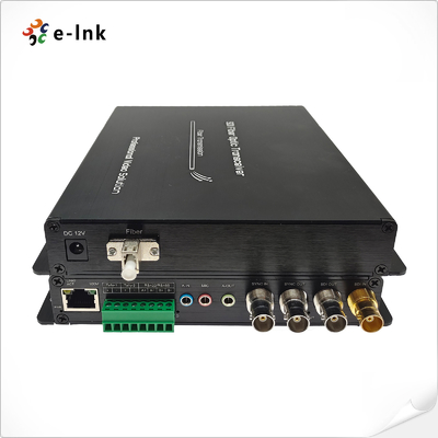 3G-SDI Fiber Extender with Audio RS422 Ethernet Tally Sync