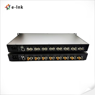 8-Ch 3G-SDI + 10G Ethernet Fiber Extender Broadcast-Grade Transmission