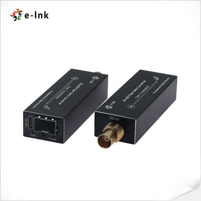 Mini HD-SDI Fiber Extender with Embedded Audio Up to 80km Range