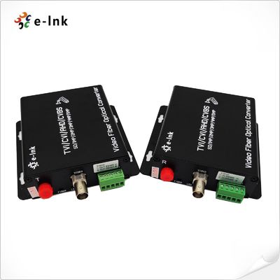 AHD CVI TVI CVBS Fiber Converter 120km Range Support 5MP Plug Play