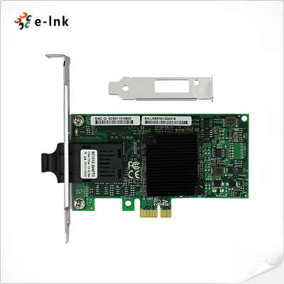 Gigabit Fiber Optic Adapter PCIe x1 Low Profile Bracket for Secure FTTD Networks