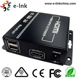Multimode Hdmi Over Fiber Optic KVM Extender Converter 1920 X 1080 Resolutions