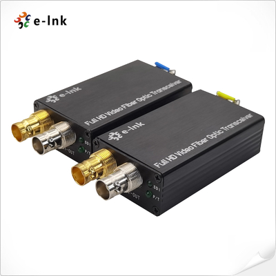 Mini 3G/HD-SDI Fiber Converter with 1-Channel Bi-Directional Video Transmission