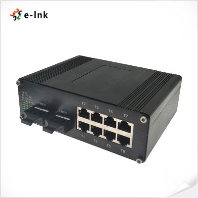 Industrial 8-Port 10/100Base-T + 2-Port 100BASE-FX Hardened Ethernet Switch