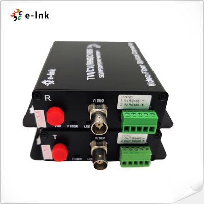AHD CVI TVI CVBS Fiber Converter 120km Range Support 5MP Plug Play