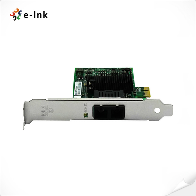 Gigabit Fiber Optic Adapter PCIe x1 Low Profile Bracket for Secure FTTD Networks