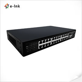 24 Ports Gigabit PoE Switch 10/100/1000Mbps Bandwidth 52Gbps With 2 Uplink 1 SFP