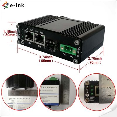 Mini Industrial Ethernet Fiber Media Converter