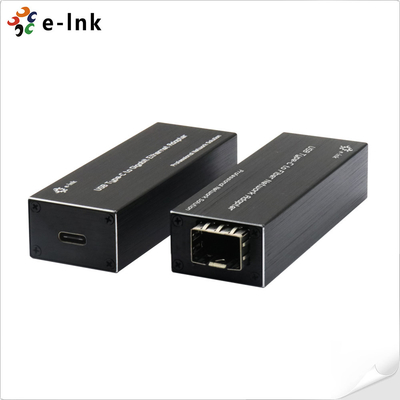 Mikro Mini USB C - SFP Fiber Gigabit Ethernet Ağ Adaptörü 5W 9K Jumbo Çerçeve FCC