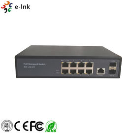 8 Port Ethernet POE Anahtarı Yönetilen Gigabit Otomatik Algılama 24V 48V Katman 2 Yönetimi