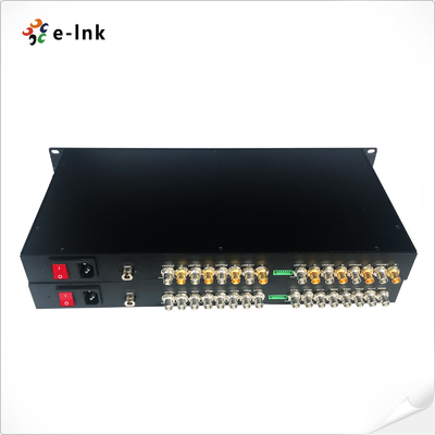 Tek Fiber CWDM Sıkıştırılmamış Genişletici üzerinden 1U Rack Montable 8-Kanal SD/HD/3G-SDI
