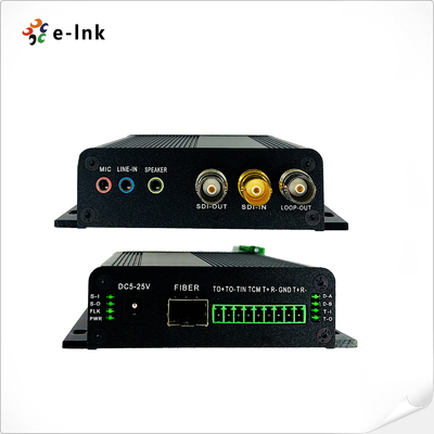 1Ch İki Yönlü 3G-SDI Loop-out ile + 1Ch Tally + 2Ch İki Yönlü RS485 veya RS422 + 2Ch Stereo Audio + 1Ch Mikrofon Fiber Converter üzerinden