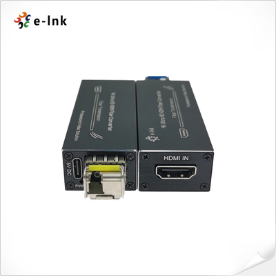 4Kx2K HDMI Fiber Uzatıcı Sıkıştırılmamış Sinyal 80km İletim Mesafesi RoHS Sertifikalı