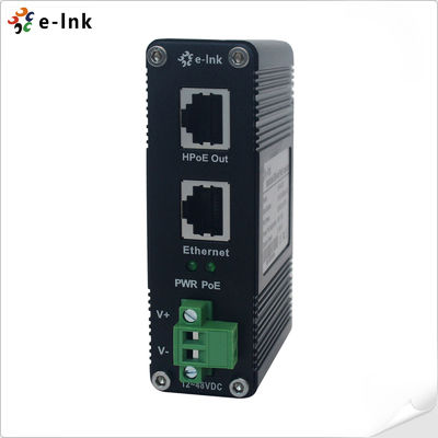 Endüstriyel Gigabit 60W PoE Enjektör, IEEE 802.3af/at, 12~48V DC Geniş Giriş