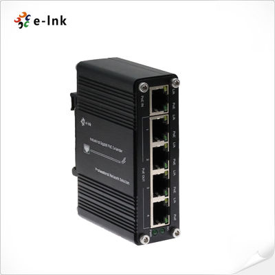 Endüstriyel 1-Port PoE +'dan 4-Port Gigabit Genişletici 30W IP40 DIN-Rail