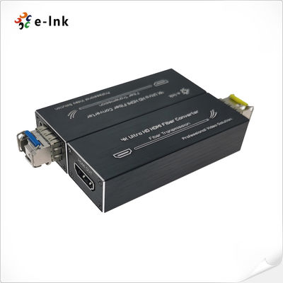 USB Güç Girişi Micro 1-Ch HDMI 1.4a Video Sinyal Fiber Extender 80km